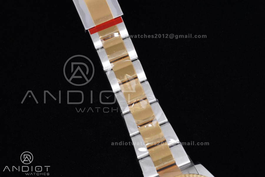 DateJust 41 126333 Clean 1:1 Best Edition 904L Steel Gray Dial Green Roman Marker on SS/YG Oyster Bracelet SH3235 (72 Hours Power Reserve)