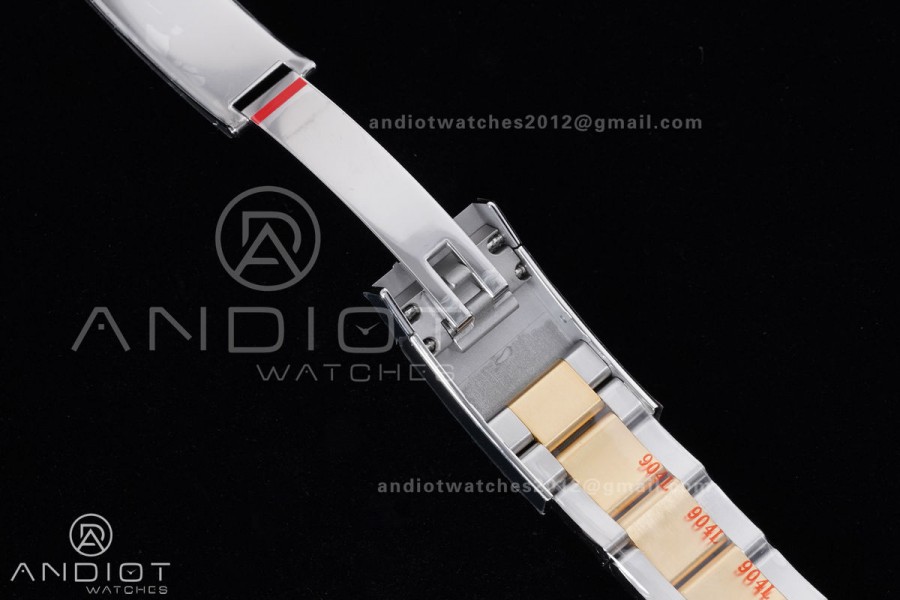 DateJust 41 126333 Clean 1:1 Best Edition 904L Steel Gray Dial Green Roman Marker on SS/YG Oyster Bracelet SH3235 (72 Hours Power Reserve)
