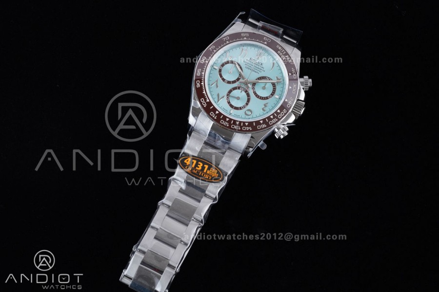 Daytona 126506 QF 1:1 Best Edition Ice Blue Arabic Dial on SS Bracelet QF4131 V6 (Gain Weight)
