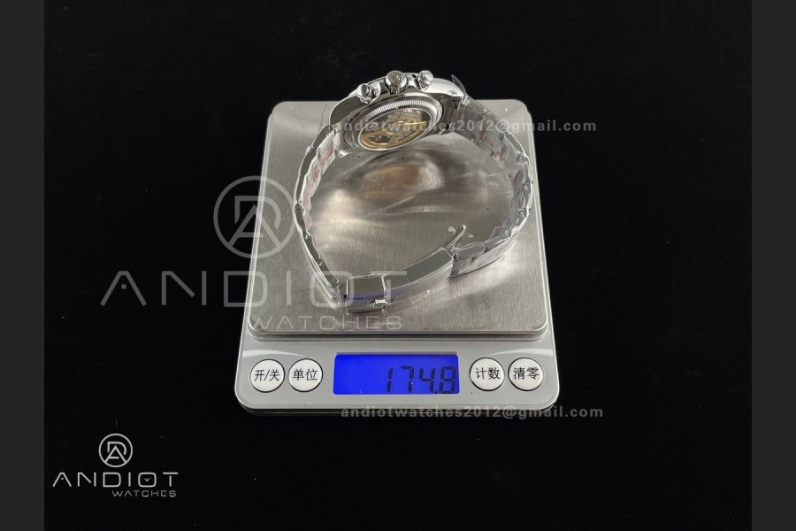 Daytona 126506 QF 1:1 Best Edition Ice Blue Arabic Dial on SS Bracelet QF4131 V6 (Gain Weight)