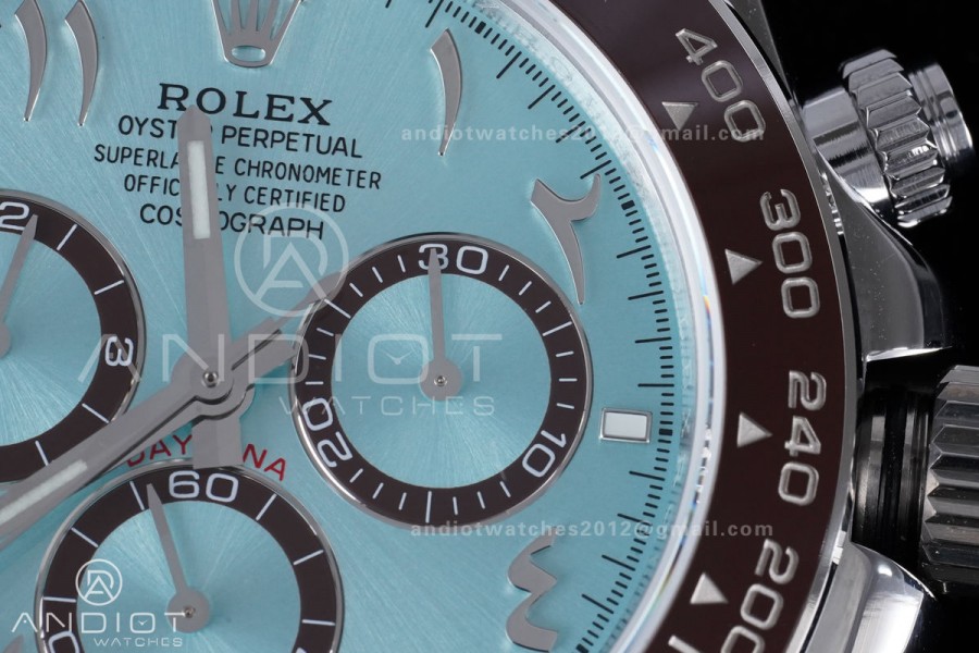 Daytona 126506 QF 1:1 Best Edition Ice Blue Arabic Dial on SS Bracelet QF4131 V6 (Gain Weight)