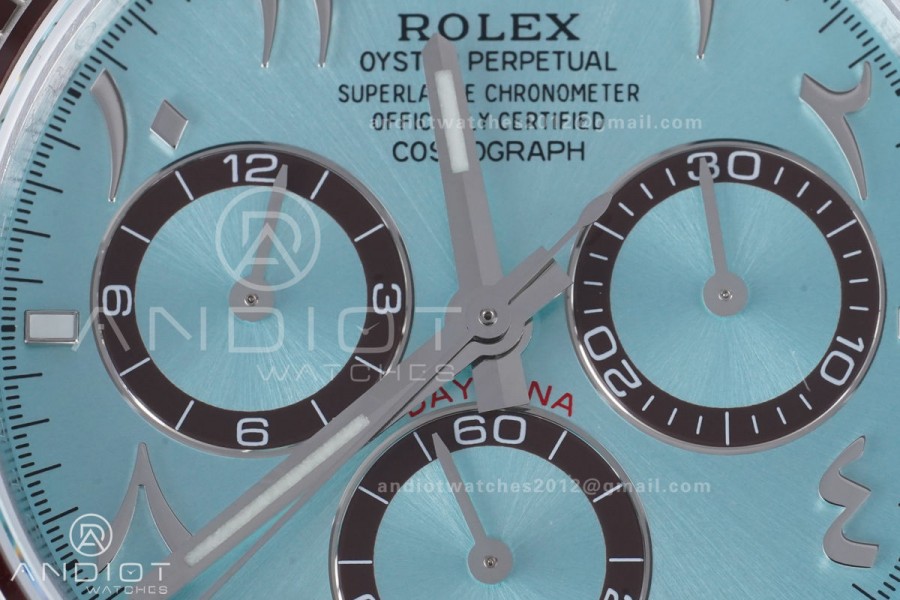 Daytona 126506 QF 1:1 Best Edition Ice Blue Arabic Dial on SS Bracelet QF4131 V6 (Gain Weight)