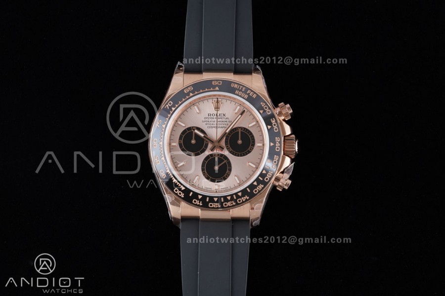 Daytona 126515 QF 1:1 Best Edition RG/Black Dial on Oysterflex Strap QF4131 V10 (Weighted)