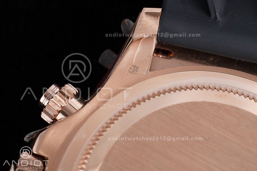 Daytona 126515 QF 1:1 Best Edition RG/Black Dial on Oysterflex Strap QF4131 V10 (Weighted)