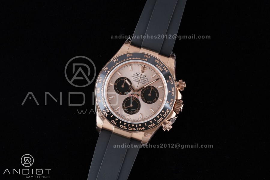 Daytona 126515 QF 1:1 Best Edition RG/Black Dial on Oysterflex Strap QF4131 V10 (Weighted)