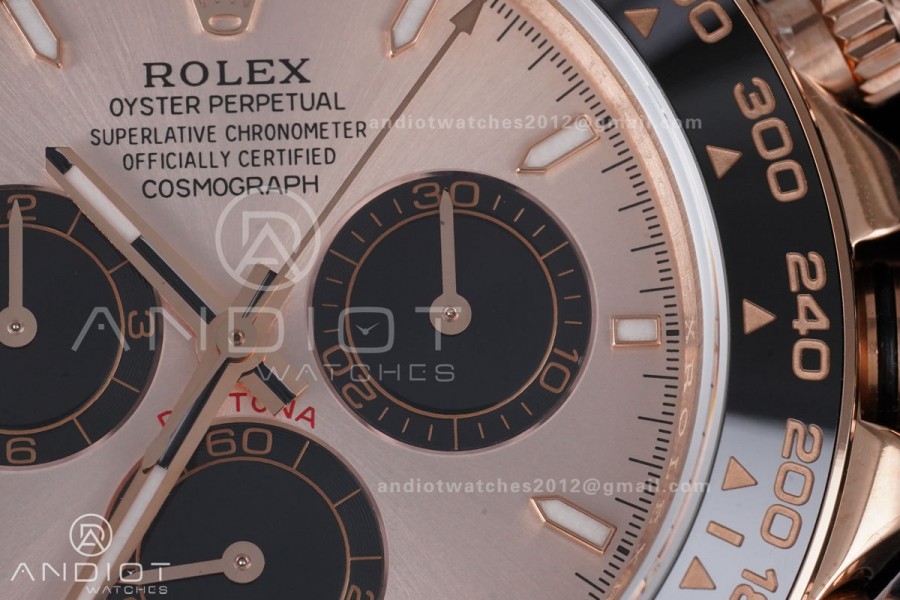 Daytona 126515 QF 1:1 Best Edition RG/Black Dial on Oysterflex Strap QF4131 V10 (Weighted)