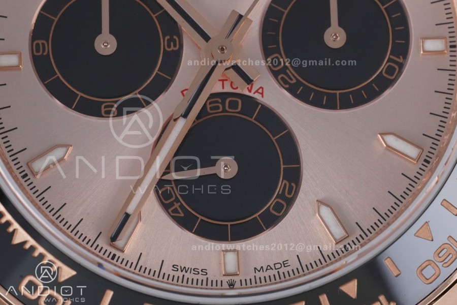 Daytona 126515 QF 1:1 Best Edition RG/Black Dial on Oysterflex Strap QF4131 V10 (Weighted)