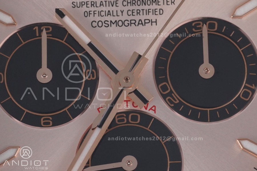 Daytona 126515 QF 1:1 Best Edition RG/Black Dial on Oysterflex Strap QF4131 V10 (Weighted)