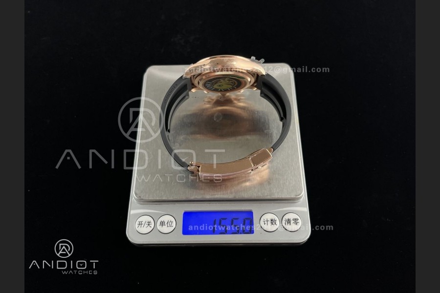 Daytona 126515 QF 1:1 Best Edition Black/RG Dial on Oysterflex Strap QF4131 V10 (Gain Weight)