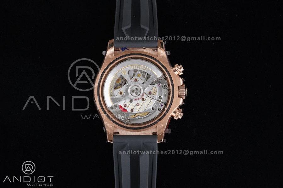 Daytona 126515 QF 1:1 Best Edition Black/RG Diamonds Dial on Oysterflex Strap QF4131 V10 (Gain Weight)