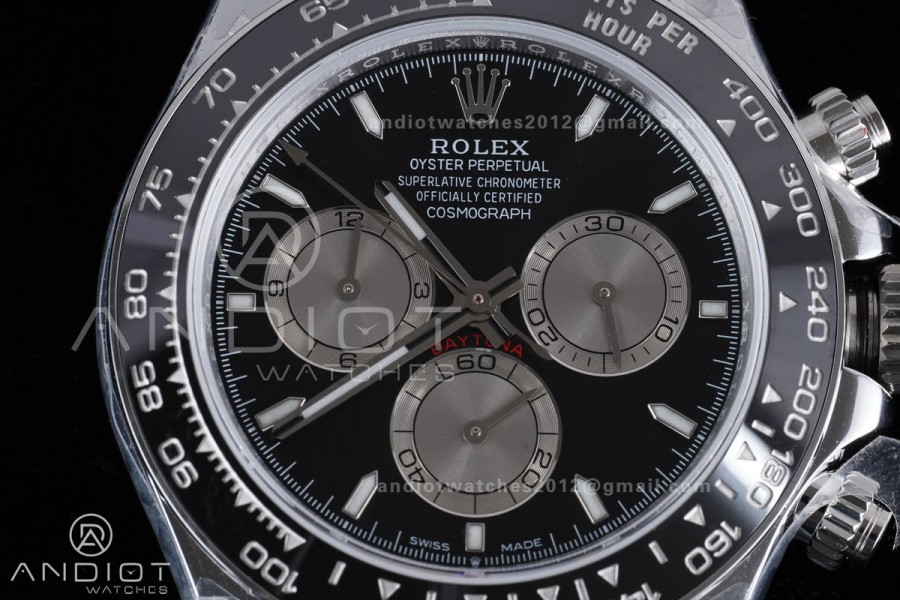 Daytona 126519 QF 1:1 Best Edition Black/Silver Dial on Oysterflex Strap QF4131 V10 (Gain Weight)