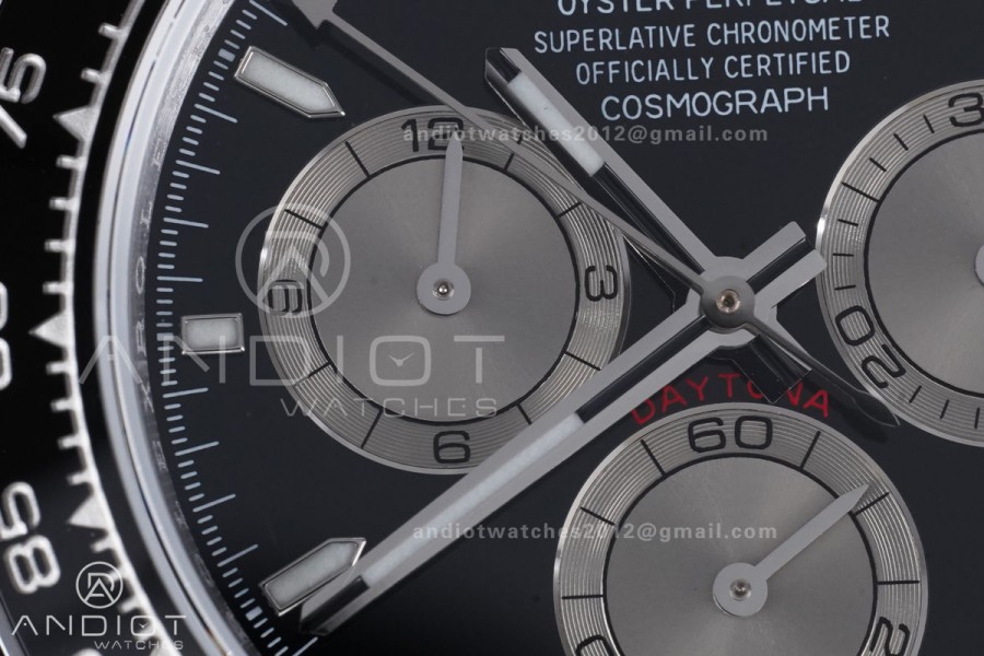 Daytona 126519 QF 1:1 Best Edition Black/Silver Dial on Oysterflex Strap QF4131 V10 (Gain Weight)