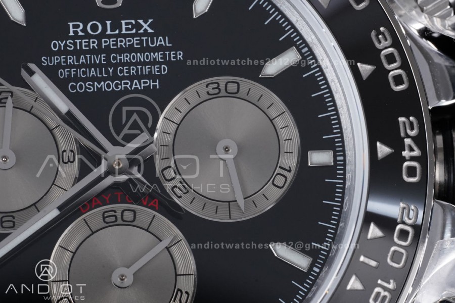 Daytona 126519 QF 1:1 Best Edition Black/Silver Dial on Oysterflex Strap QF4131 V10 (Gain Weight)