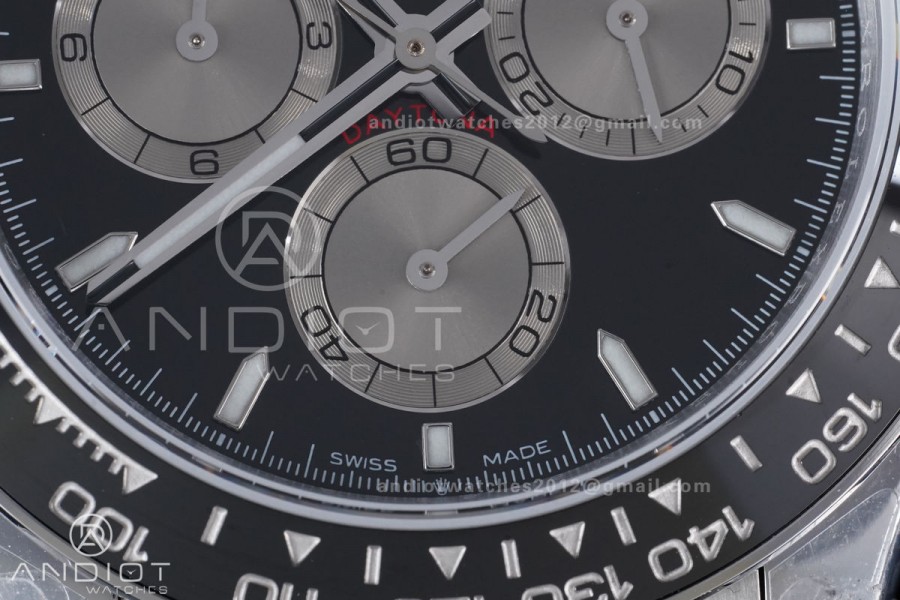 Daytona 126519 QF 1:1 Best Edition Black/Silver Dial on Oysterflex Strap QF4131 V10 (Gain Weight)