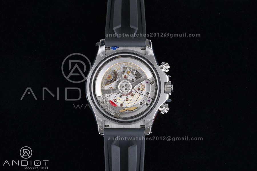 Daytona 126519 QF 1:1 Best Edition Black/Silver Diamonds Dial on Oysterflex Strap QF4131 V10 (Gain Weight)
