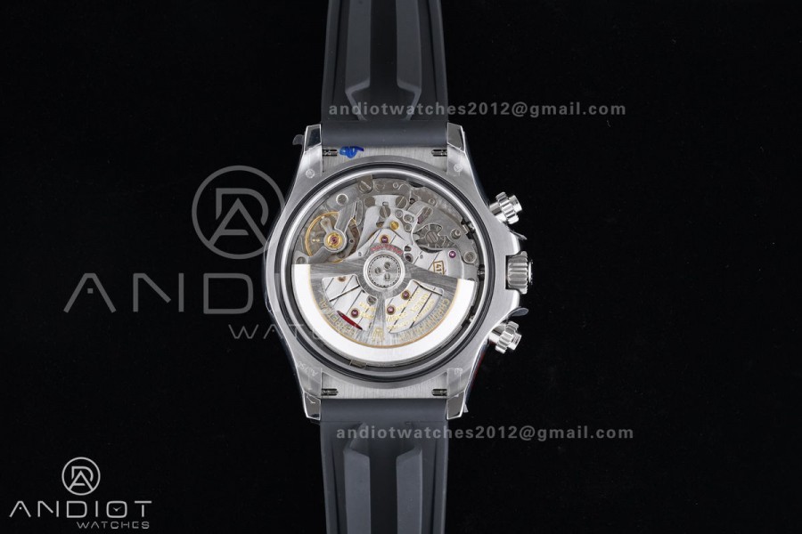 Daytona 126519 QF 1:1 Best Edition Black/Silver Diamonds Dial on Oysterflex Strap QF4131 V10 (Gain Weight)
