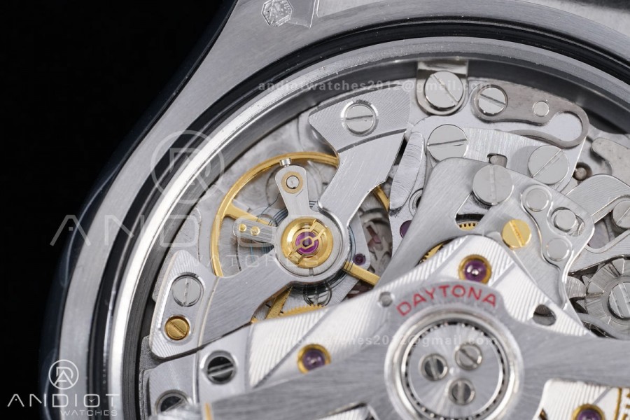 Daytona 126519 QF 1:1 Best Edition Black/Silver Diamonds Dial on Oysterflex Strap QF4131 V10 (Gain Weight)