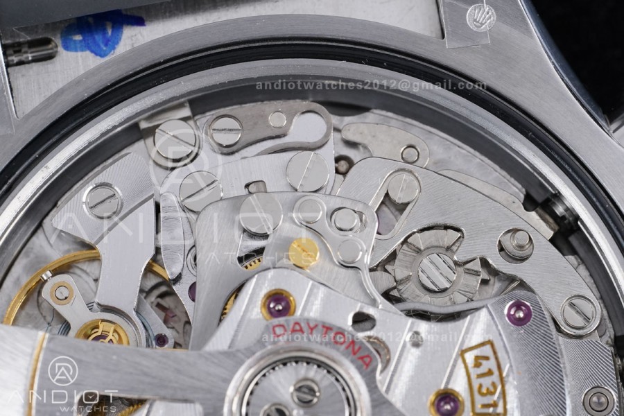 Daytona 126519 QF 1:1 Best Edition Black/Silver Diamonds Dial on Oysterflex Strap QF4131 V10 (Gain Weight)