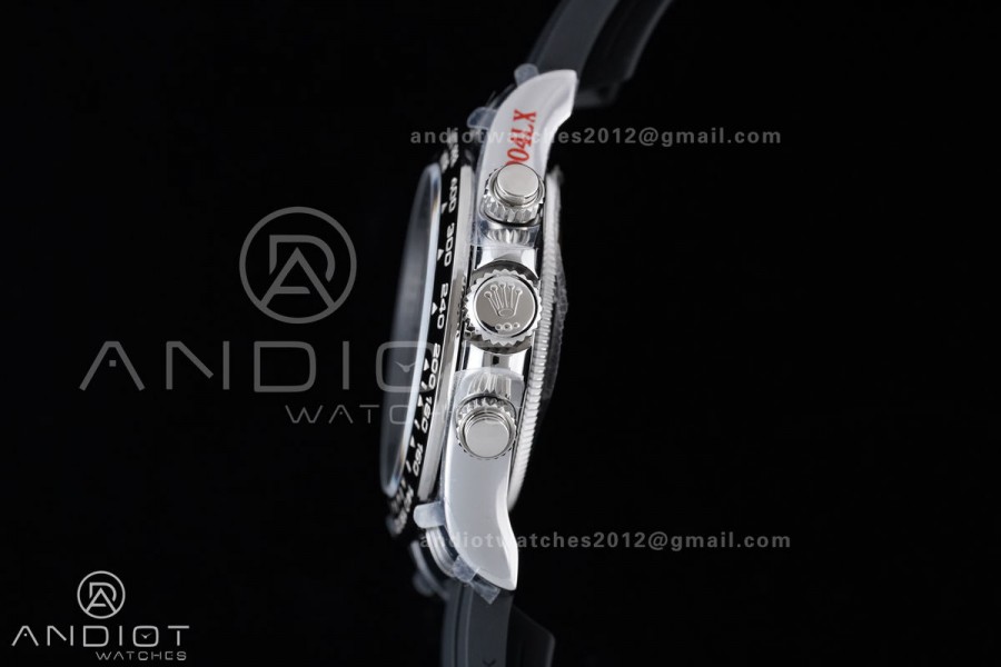 Daytona 126519 QF 1:1 Best Edition Black/Silver Diamonds Dial on Oysterflex Strap QF4131 V10 (Gain Weight)
