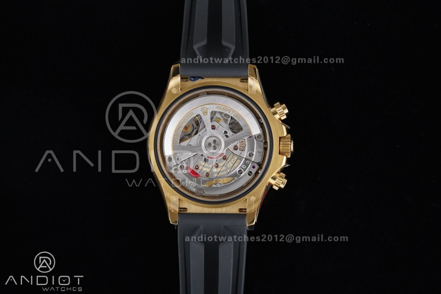 Daytona 126518 QF 1:1 Best Edition Black/YG Dial on Oysterflex Strap QF4131 V10 (Gain Weight)