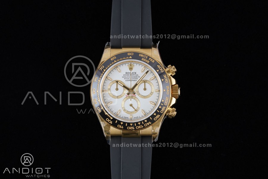 Daytona 126518 QF 1:1 Best Edition White Dial on Oysterflex Strap QF4131 V10 (Gain Weight)