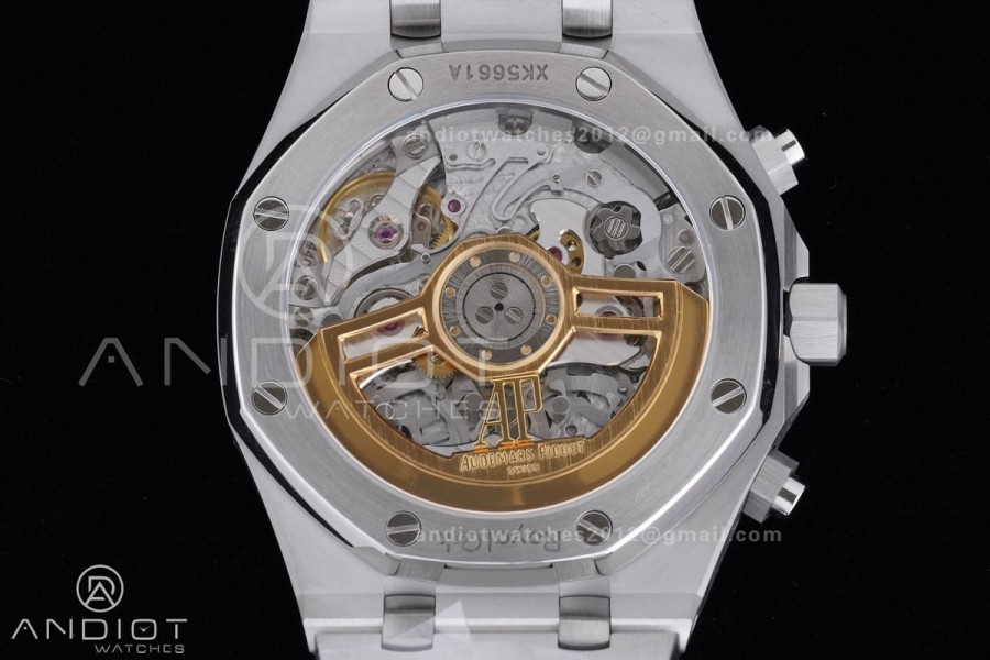 Royal Oak Chrono 26240 SS APSF 1:1 Best Edition White Dial on SS Bracelet SA4401 Super Clone