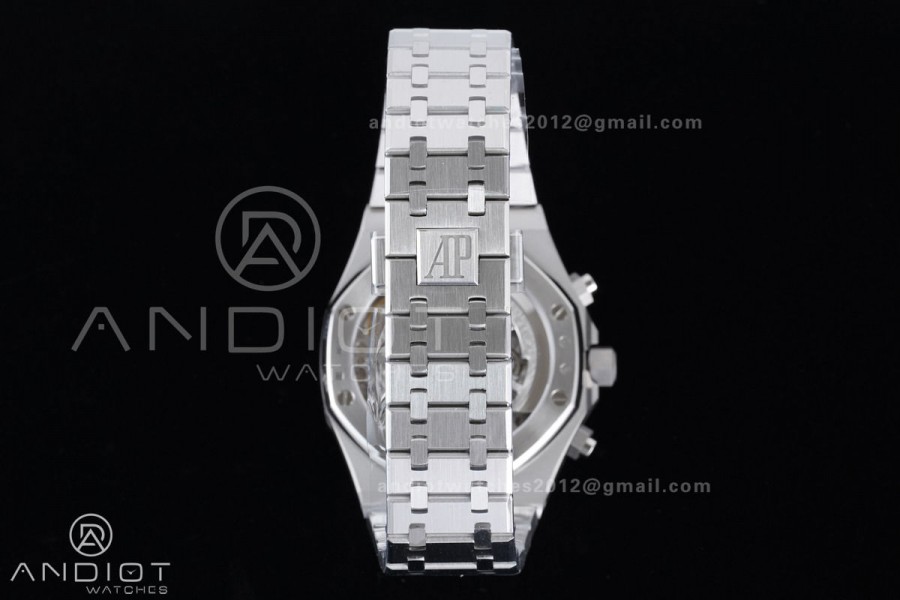 Royal Oak Chrono 26240 SS APSF 1:1 Best Edition White Dial on SS Bracelet SA4401 Super Clone