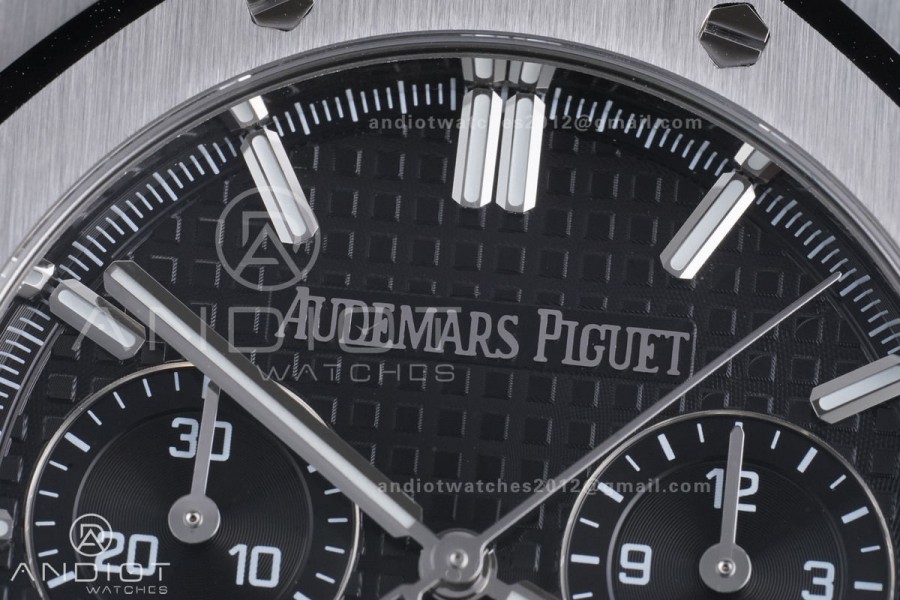 Royal Oak Chrono 26240 SS APSF 1:1 Best Edition Black Dial on SS Bracelet SA4401 Super Clone