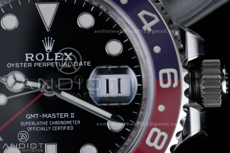 GMT Master II 126710 BLRO 904L SS ARF 1:1 Best Edition On Oyster Bracelet New SH3285 (UV Bezel Upgraded) V3