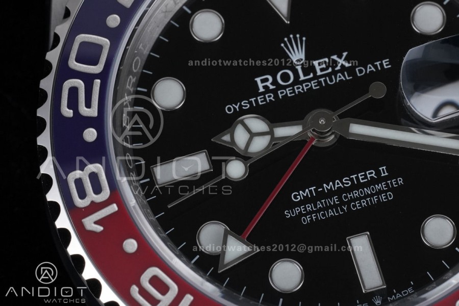 GMT Master II 126710 BLRO 904L SS ARF 1:1 Best Edition On Oyster Bracelet New SH3285 (UV Bezel Upgraded) V3