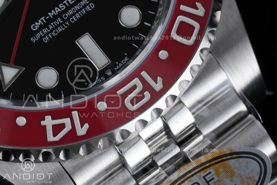 GMT Master II 126710 BLRO 904L SS ARF 1:1 Best Edition On Jubilee Bracelet New SH3285 (UV Bezel Upgraded) V3