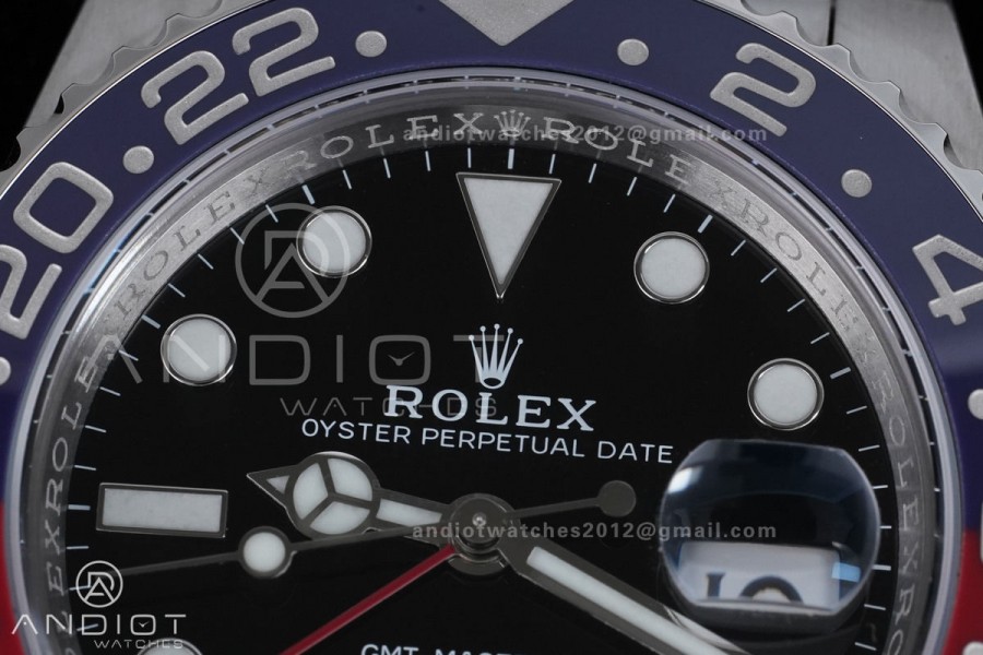 GMT Master II 126710 BLRO 904L SS ARF 1:1 Best Edition On Jubilee Bracelet New SH3285 (UV Bezel Upgraded) V3