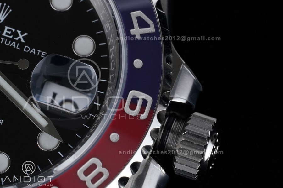 GMT Master II 126710 BLRO 904L SS ARF 1:1 Best Edition On Jubilee Bracelet New SH3285 (UV Bezel Upgraded) V3