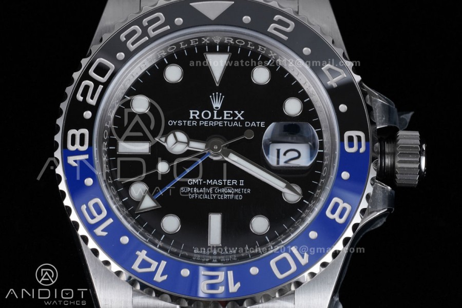 GMT Master II 126710 BLNR 904L SS ARF 1:1 Best Edition New SH3285 On Oyster Bracelet V2