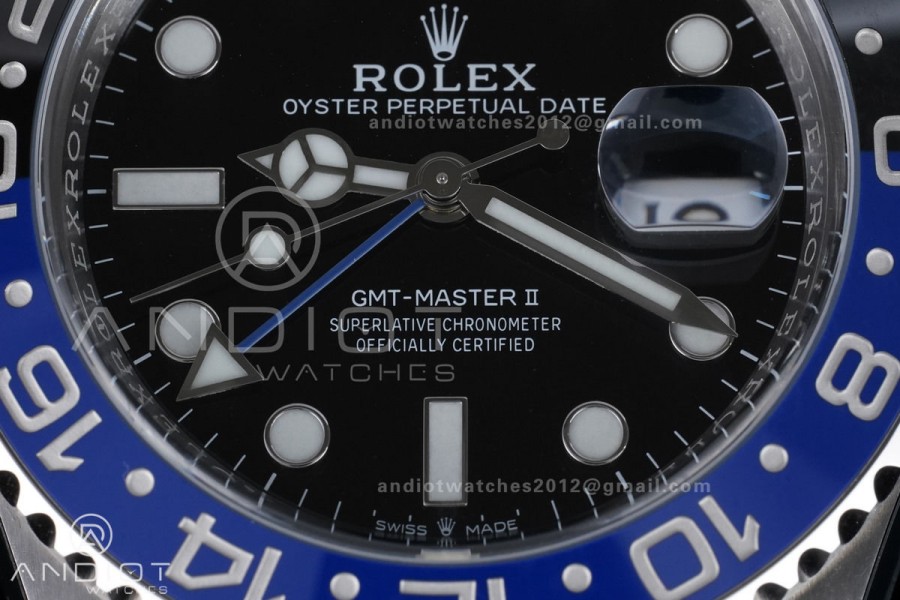 GMT Master II 126710 BLNR 904L SS ARF 1:1 Best Edition New SH3285 On Oyster Bracelet V2