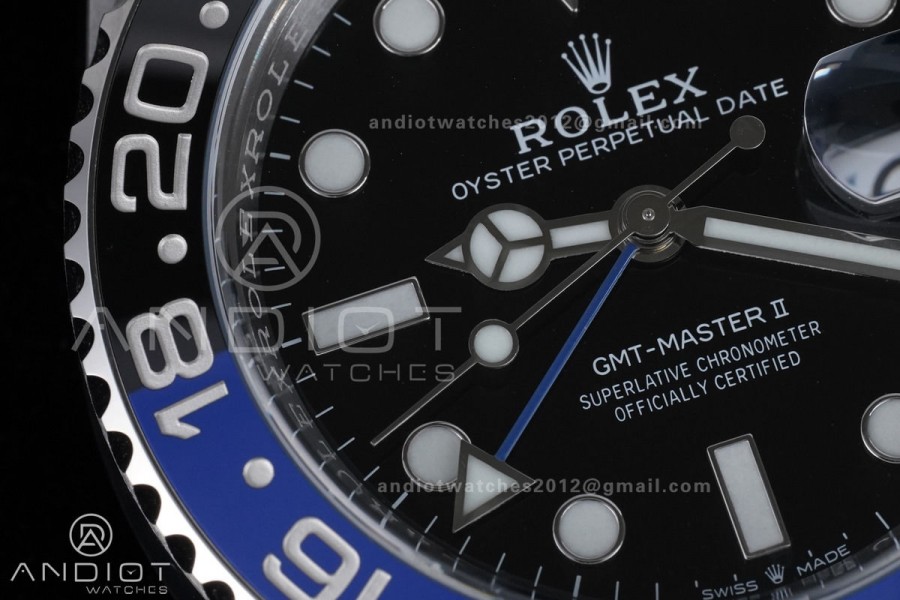 GMT Master II 126710 BLNR 904L SS ARF 1:1 Best Edition New SH3285 On Oyster Bracelet V2
