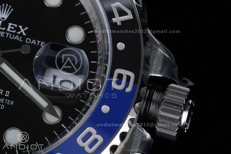 GMT Master II 126710 BLNR 904L SS ARF 1:1 Best Edition New SH3285 On Oyster Bracelet V2