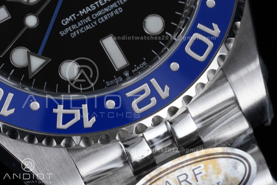 GMT Master II 126710 BLNR 904L SS ARF 1:1 Best Edition New SH3285 On Jubilee Bracelet V2