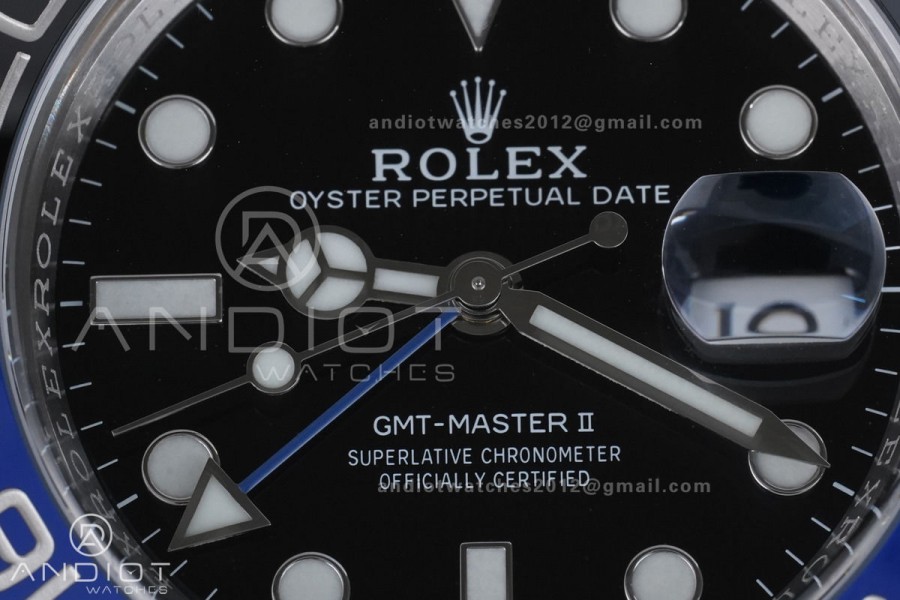 GMT Master II 126710 BLNR 904L SS ARF 1:1 Best Edition New SH3285 On Jubilee Bracelet V2