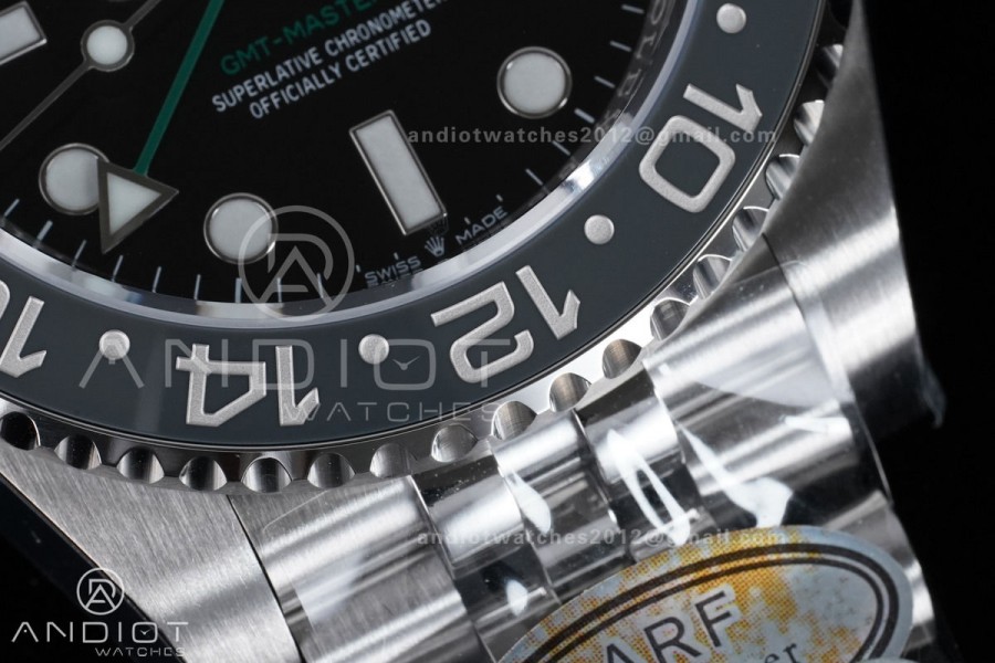GMT-Master II 126710 GRNR Gray/Black Ceramic 904L ARF Bruce Wayne 1:1 Best Edition on Jubilee Bracelet New SH3285 V2