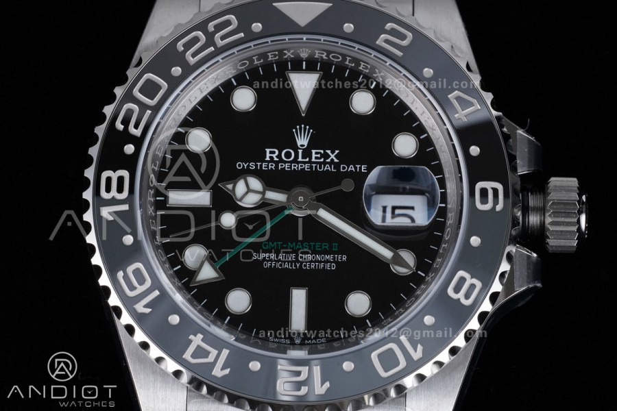 GMT-Master II 126710 GRNR Gray/Black Ceramic 904L ARF Bruce Wayne 1:1 Best Edition on Jubilee Bracelet New SH3285 V2