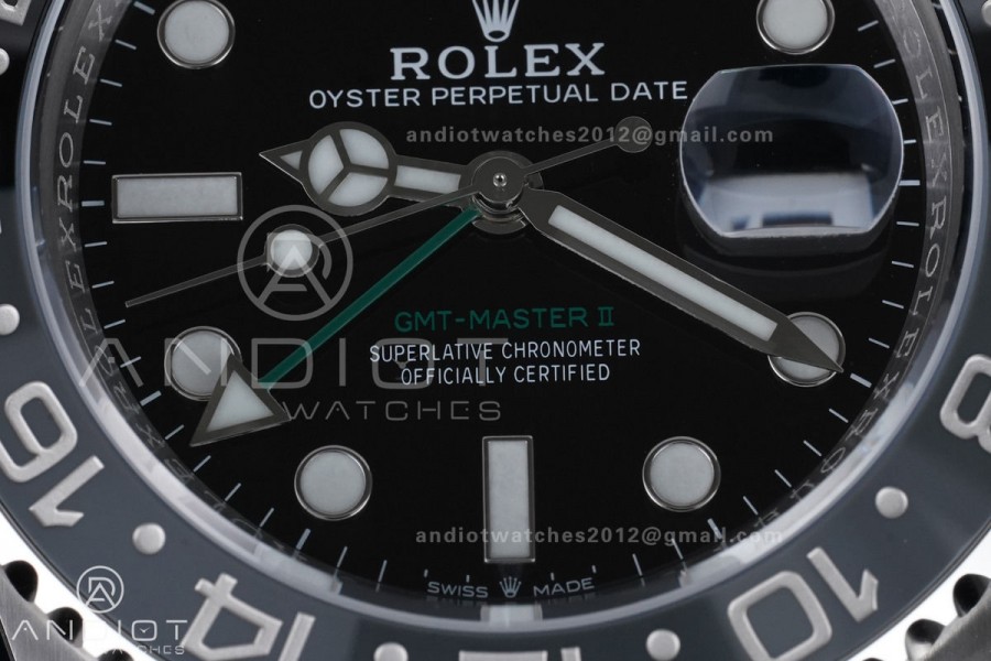 GMT-Master II 126710 GRNR Gray/Black Ceramic 904L ARF Bruce Wayne 1:1 Best Edition on Jubilee Bracelet New SH3285 V2