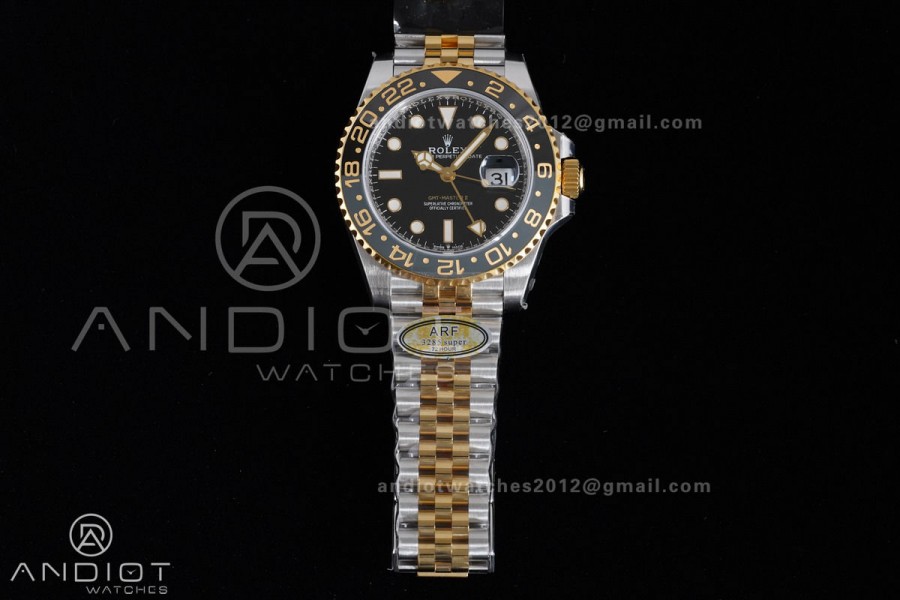 GMT Master II 126713 GRNR ARF Best Edition Black Dial on SS/YG Jubilee Bracelet New SH3285 V2