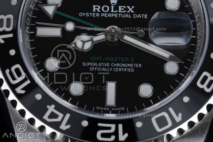 GMT Master II 116710 LN 904L SS ARF 1:1 Best Edition on Jubilee Bracelet New SH3285 V2