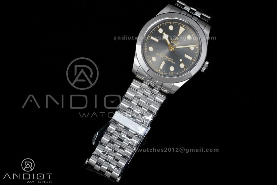 Black Bay 39mm SS KRF 1:1 Best Edition Anthracite Dial on Jubilee Bracelet A2824