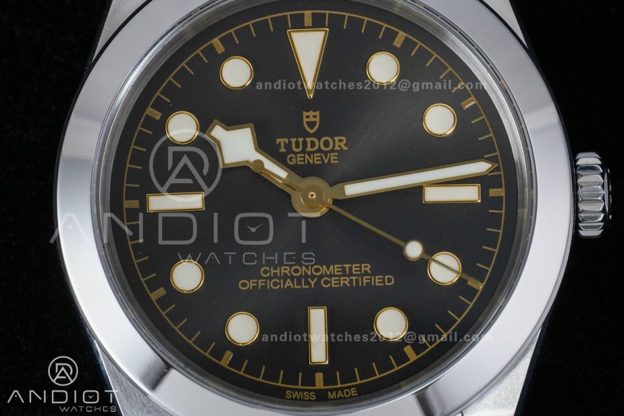Black Bay 39mm SS KRF 1:1 Best Edition Anthracite Dial on Jubilee Bracelet A2824
