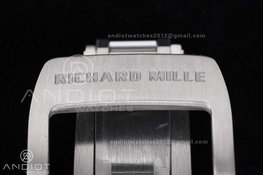 RM061 White Ceramic APSF 1:1 Best Edition on White Rubber Strap RMUL2 Super Clone