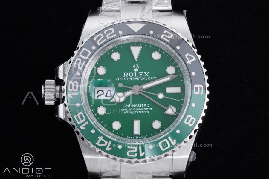 GMT Master II 126729 VTNR LHD 904L SS ARF Sprite 1:1 Best Edition on Oyster Bracelet New SH3285 V2