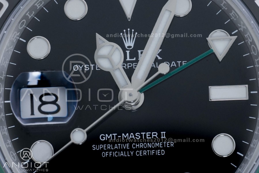 GMT Master II 126720 VTNR LHD 904L SS ARF 1:1 Best Edition on Jubilee Bracelet New SH3285 V2