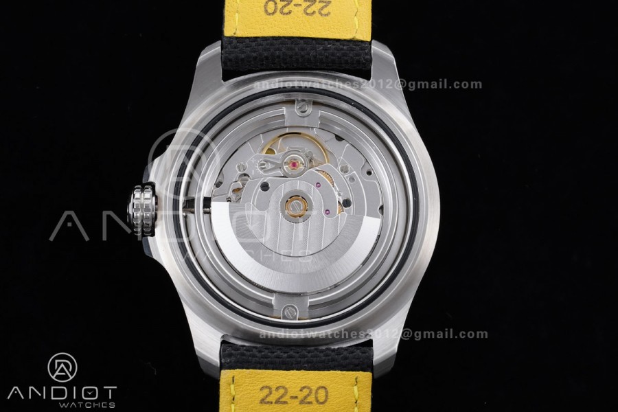 Avenger Chronometer 42mm SS BLSF 1:1 Best Edition Black Dial On Black Nylon Strap A2824